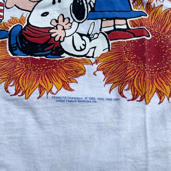 Vintage 1960s Peanuts Tee Sz M - Picture 2 of 5